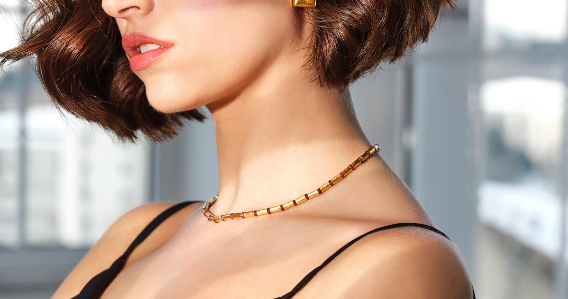 Gurhan 24k gold chocker necklace