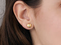 GURHAN, GURHAN Droplet Gold Post Stud Earrings, Small Round, Diamond