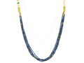 GURHAN, GURHAN Flurries Gold Beaded Long Necklace, 7-Strand with Double "S" Clasp, Sapphire