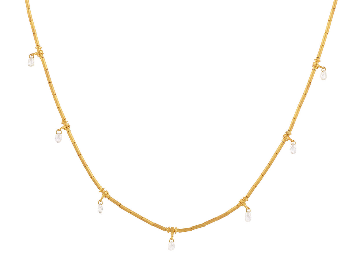 [Golden dew] ハンジミン着用☆18K☆SuperNova 3 Necklace GURHAN Dew Gold Diamond Short Necklace