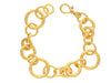 GURHAN, GURHAN Hoopla Gold Chain Link Bracelet, Mixed Round, No Stone