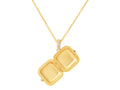 GURHAN, GURHAN Locket Gold Pendant Necklace, Square, Diamond Accent