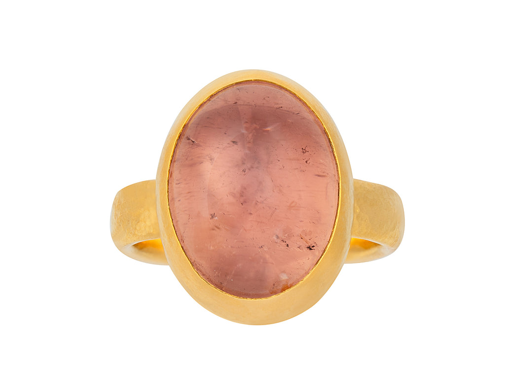 GURHAN, GURHAN Rune Gold Stone Cocktail Ring, 16x12mm Oval, Tourmaline