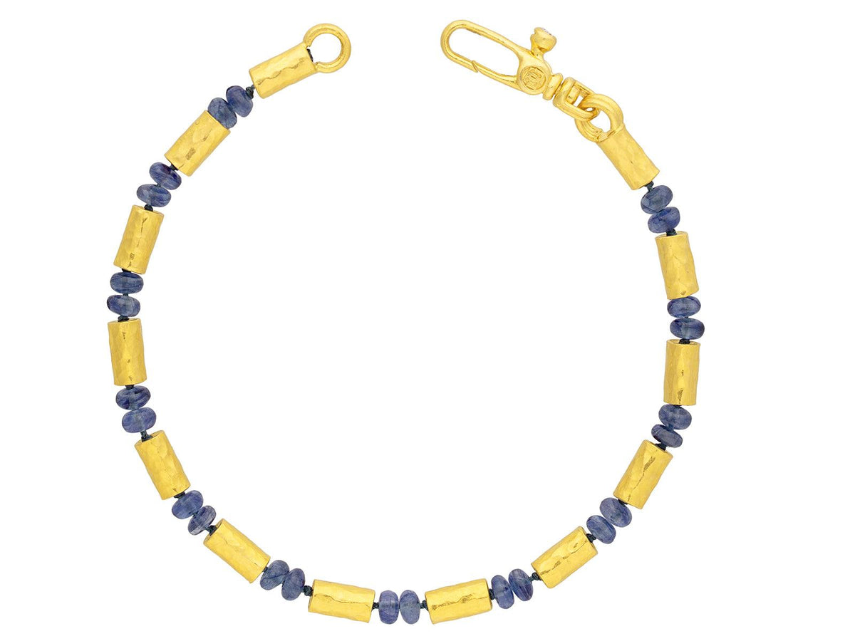 GURHAN Vertigo Gold Sapphire Beaded Single-Strand Bracelet