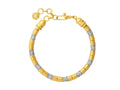 GURHAN, GURHAN Vertigo Gold Beaded Single-Strand Bracelet, 5.5mm Smooth Beads, Diamond Pave