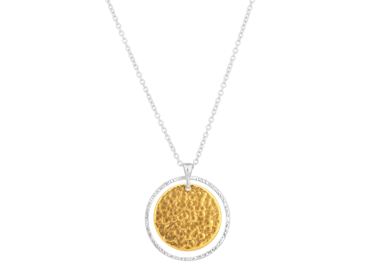 GURHAN Lush Sterling Silver Pendant Necklace, 25mm Round