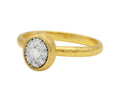 GURHAN, GURHAN Celestial Gold Oval Stacking Ring, 9mm, Diamond Pave