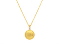 GURHAN, GURHAN Locket Gold Round Pendant Necklace, 28.5x19.5mm,  Diamond Accents