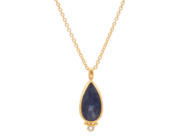 GURHAN, GURHAN Prism Gold Pendant Necklace,  with Sapphire