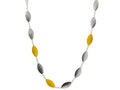 GURHAN, GURHAN Willow Sterling Silver Station Short Necklace, 25mm Flakes, No Stone, Gold Accents