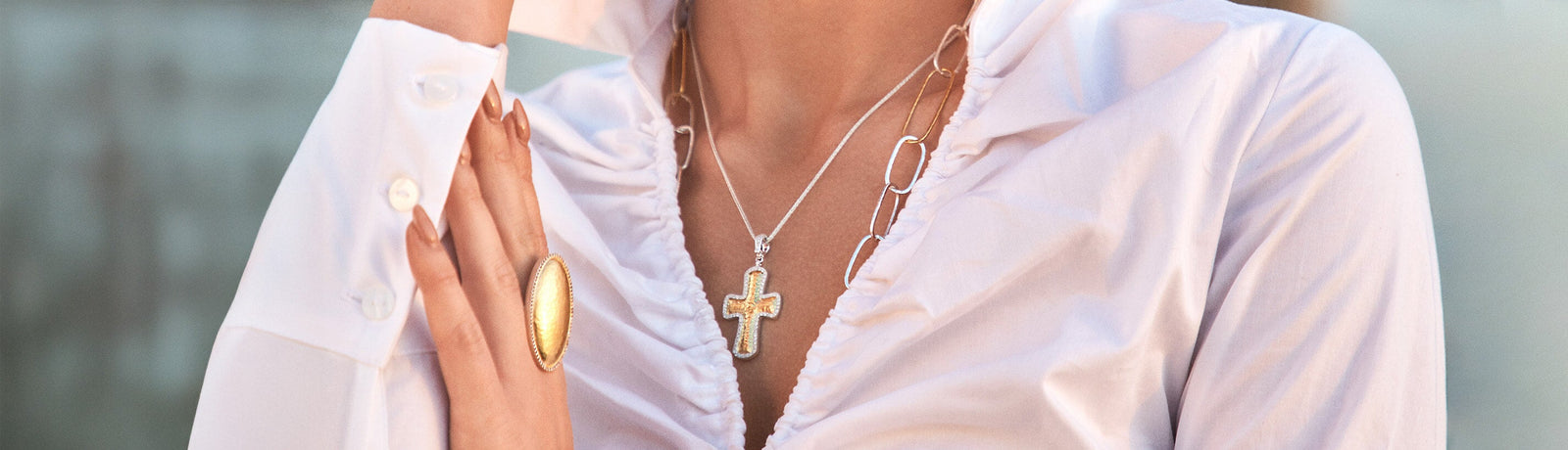 24K Gold Cross Pendants