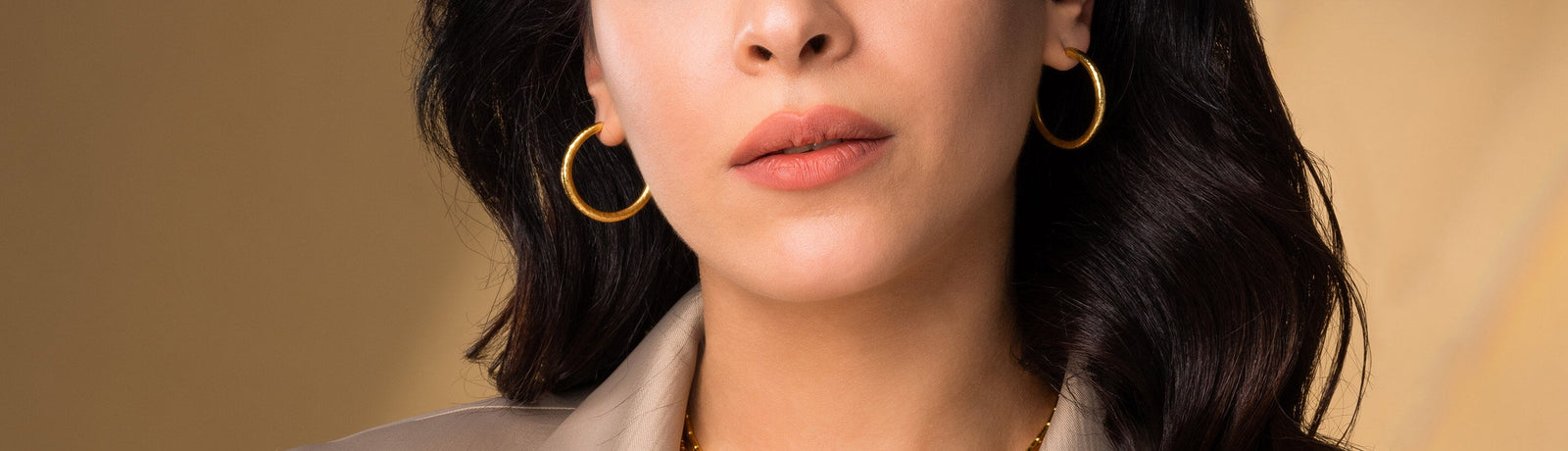 24K Gold Hoop Earrings