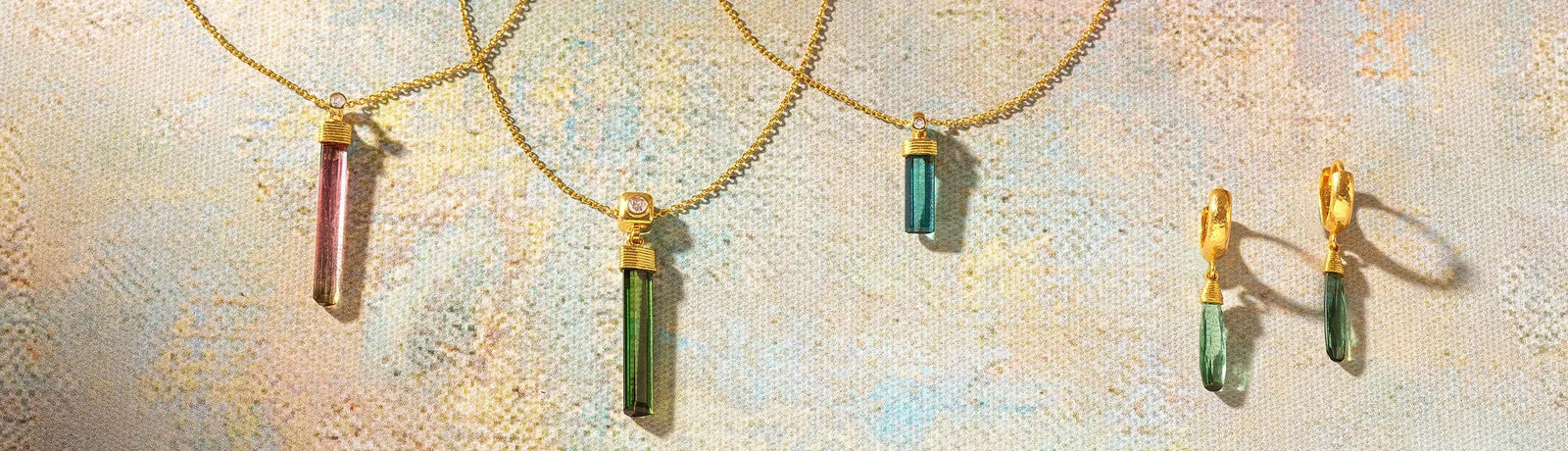 Crown Collection | Drop Earrings & Necklaces in Gold