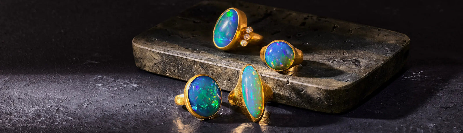 GURHAN Gold Opal Rings