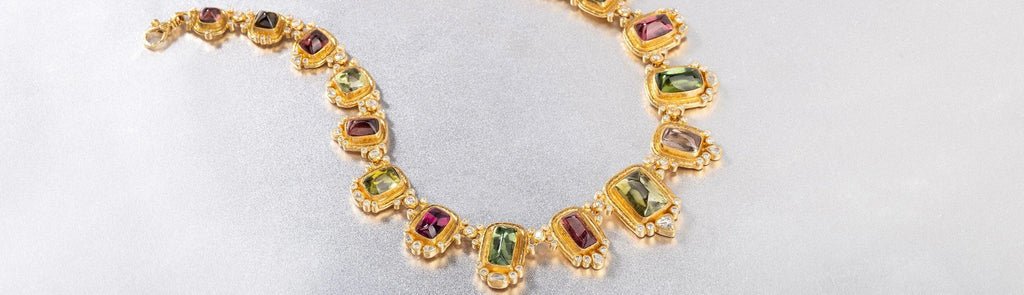 Statement Gold Gemstone Necklaces