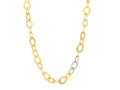 GURHAN, GURHAN Amorphous Gold Link Short Necklace, Single Pave Link, 18", Diamond