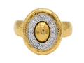 GURHAN, GURHAN Amulet Gold Metal Feature Ring, Diamond