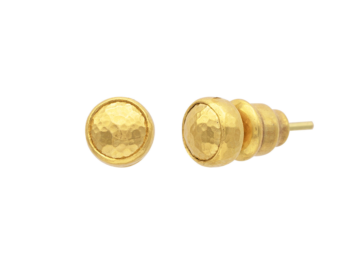 GURHAN, GURHAN Amulet Gold Post Stud Earrings, 6mm Round, No Stone