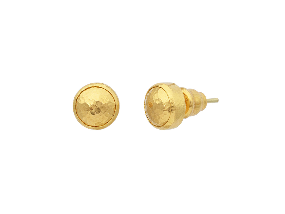 GURHAN, GURHAN Amulet Gold Post Stud Earrings, 8mm Round, No Stone