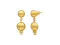 GURHAN, GURHAN Amulet Gold Single Drop Earrings, 8 and 10mm Round, Diamond