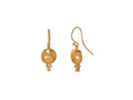 GURHAN, GURHAN Amulet Gold Single Drop Earrings, 10mm Round, Wire Hook, Diamond