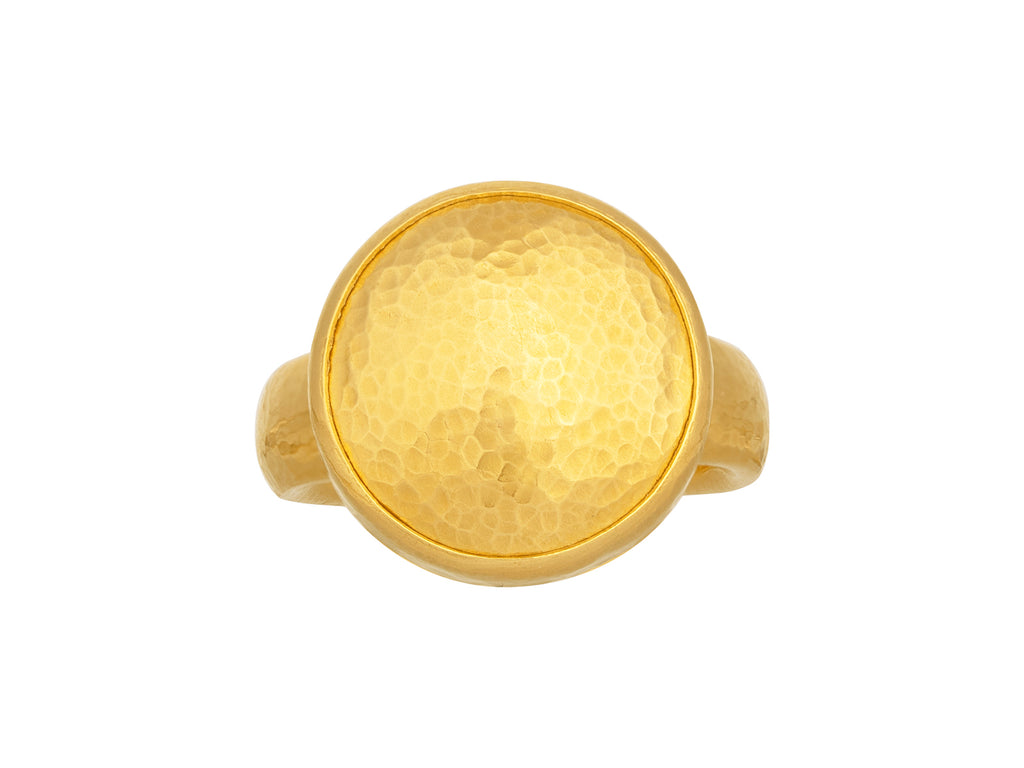 GURHAN, GURHAN Amulet Gold Cocktail Ring, 16mm Round