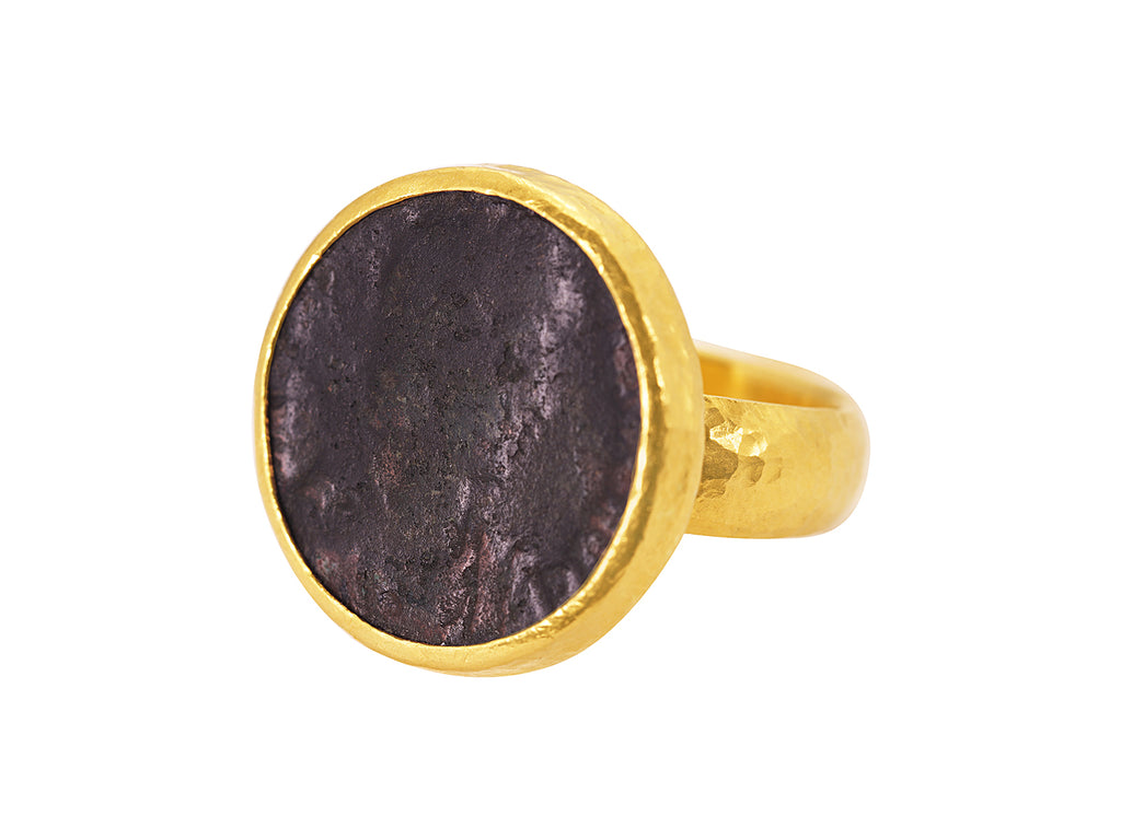 GURHAN, GURHAN Antiquities Gold Coin Cocktail Ring, 20mm Round