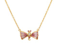 GURHAN, GURHAN Butterfly Gold Pendant Necklace, 21.5x13mm, Tourmaline, Sapphire and Diamond