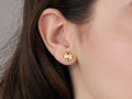 GURHAN, GURHAN Droplet Gold Post Stud Earrings, Small Star, Diamond