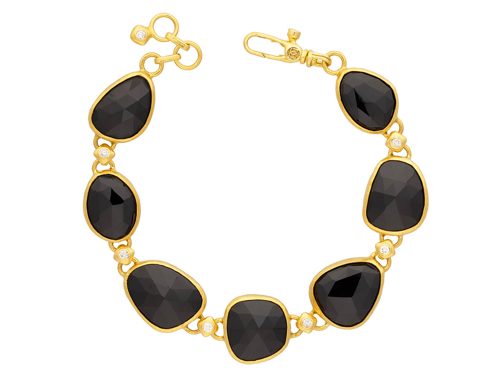 GURHAN, GURHAN Elements Gold Spinel All Around Single-Strand Bracelet, Mixed Amorphous Shapes