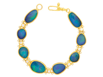 GURHAN, GURHAN Elements Gold Opal All Around Single-Strand Bracelet, Mixed Amorphous Shapes