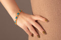 GURHAN, GURHAN Elements Gold All Around Link Bracelet, Mixed Amorphous Shapes, Opal