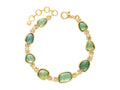 GURHAN, GURHAN Elements Gold All Around Single-Strand Bracelet, Mixed Amorphous Shapes, with Tourmaline and Diamond