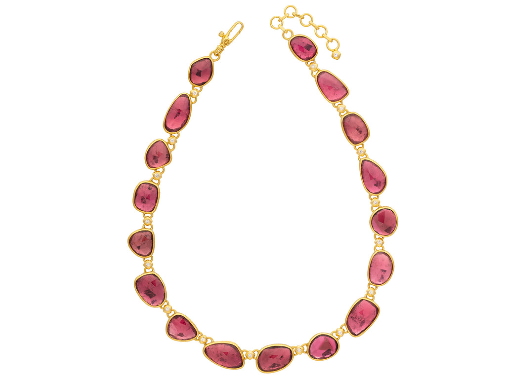 GURHAN, GURHAN Elements Gold Tourmaline All Around Short Necklace, Mixed Amorphous Shapes