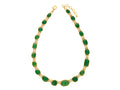 GURHAN, GURHAN Elements Gold Link Short Necklace, Mixed Amorphous Shapes, Emerald and Diamond