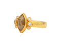GURHAN, GURHAN Elements Gold Stone Cocktail Ring, 12x6mm Marquise, Diamond