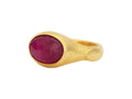 GURHAN, GURHAN Elements Gold Stone Cocktail Ring, Graduated Band, Ruby