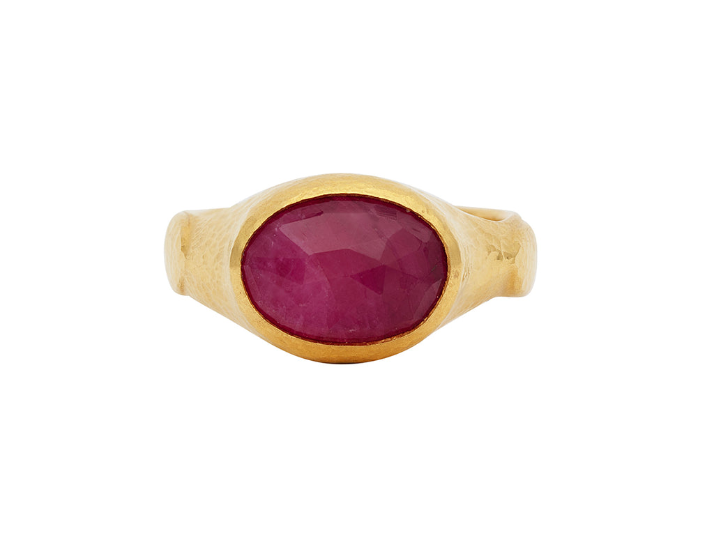 GURHAN, GURHAN Elements Gold Ruby Cocktail Ring, Graduated Band