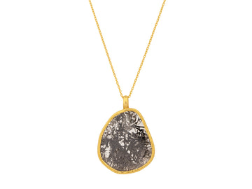 GURHAN, GURHAN Elements Gold Diamond Pendant Necklace, Amorphous Slice