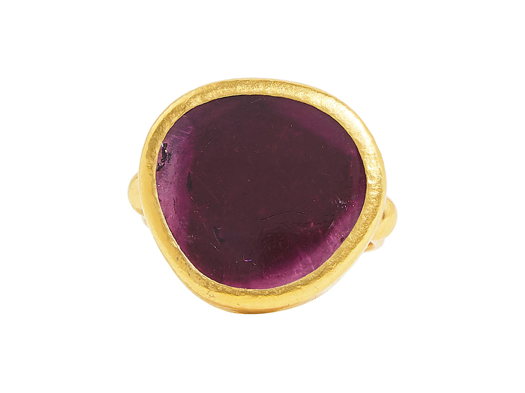 GURHAN, GURHAN Elements Gold Tourmaline Cocktail Ring, 22mm Amorphous, Small