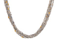 GURHAN, GURHAN Flurries Gold Beaded Long Necklace, 7-Strand with Double "S" Clasp, Pearl, Emerald and Diamond