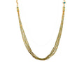GURHAN, GURHAN Flurries Gold Beaded Long Necklace, 7-Strand with Double "S" Clasp, Tourmaline