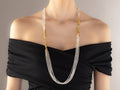 GURHAN, GURHAN Flurries Gold Beaded Long Necklace, 7-Strand with Double "S" Clasp, Topaz