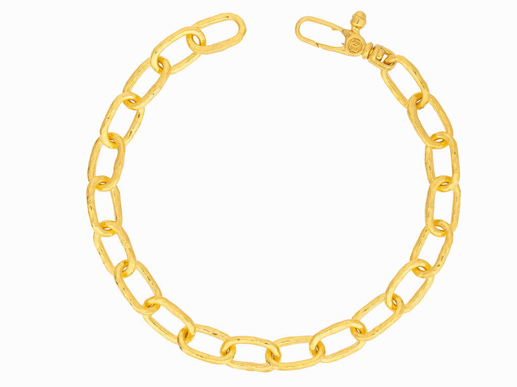 GURHAN, GURHAN Hoopla Gold Chain Link Bracelet, 8x4mm Oval Links