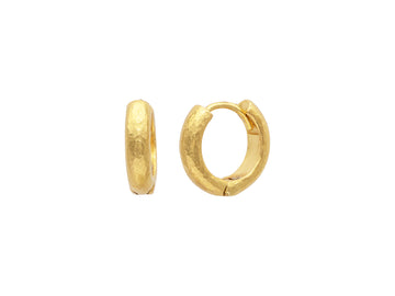 GURHAN, GURHAN Hoopla Gold Huggie Hoop Earrings, 3mm Wide Hinged