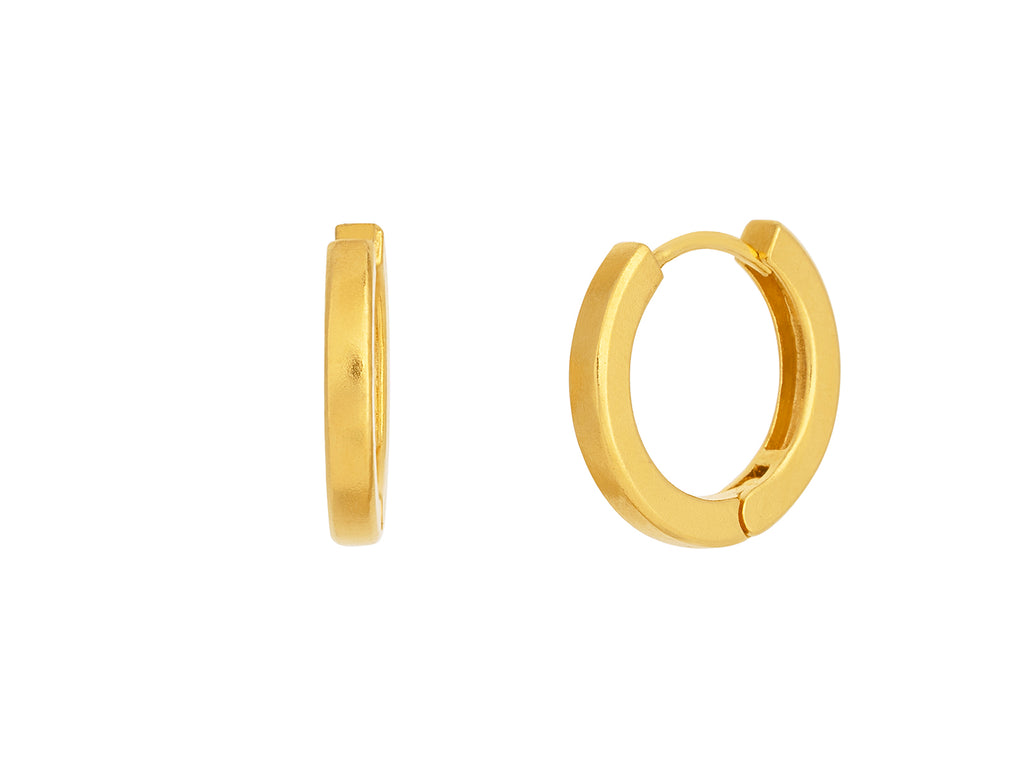 GURHAN, GURHAN Hoopla Gold Huggie Hoop Earrings, 12mm Round