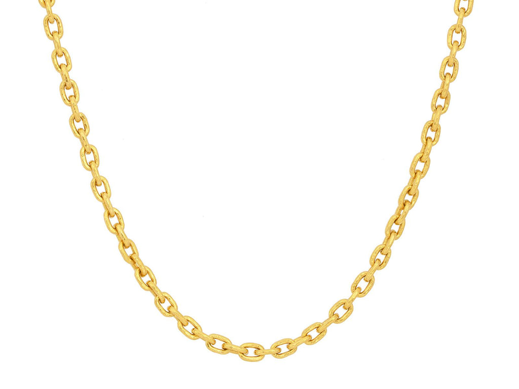 GURHAN, GURHAN Hoopla Gold Link Long Necklace, 2.5x5mm Oval Links
