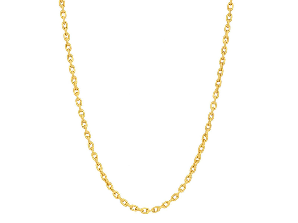 GURHAN, GURHAN Hoopla Gold Link Long Necklace, 2.5x5mm Oval Links