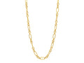 GURHAN, GURHAN Hoopla Gold Link Long Necklace, Mixed Oval and Round, No Stone
