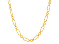 GURHAN, GURHAN Hoopla Gold Link Short Necklace, Round and Oval Links, Plain